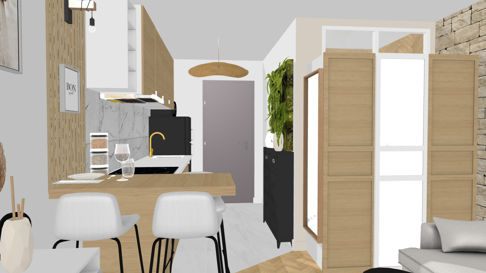 Optimisation d’un appartement studio avec un architecte d’intérieur dans l’Esterel