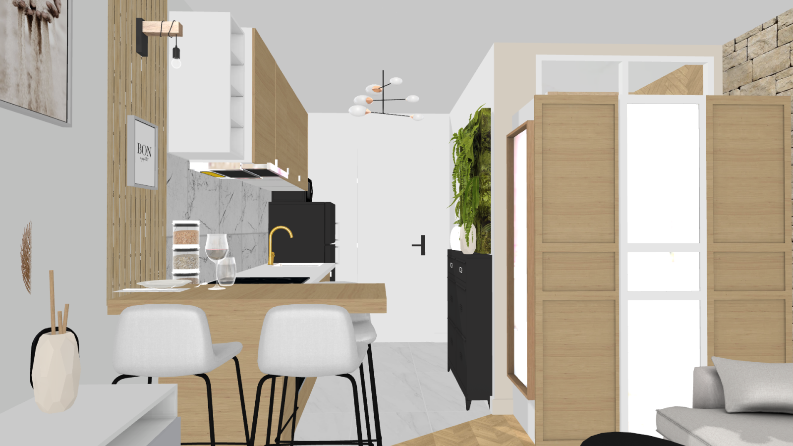 Optimisation d’un appartement studio avec un architecte d’intérieur dans l’Esterel