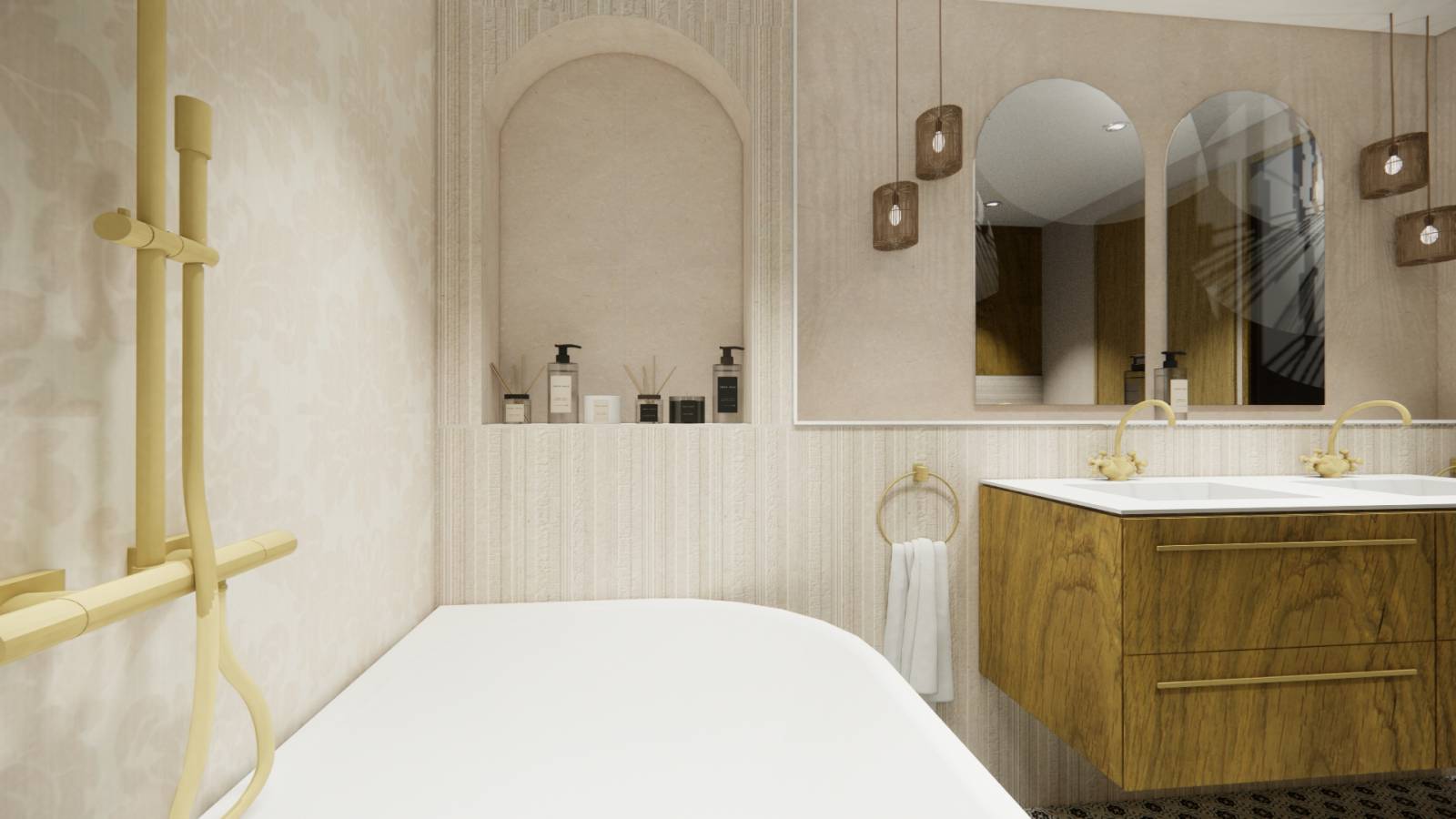 Salle de bain moderne haut de gamme