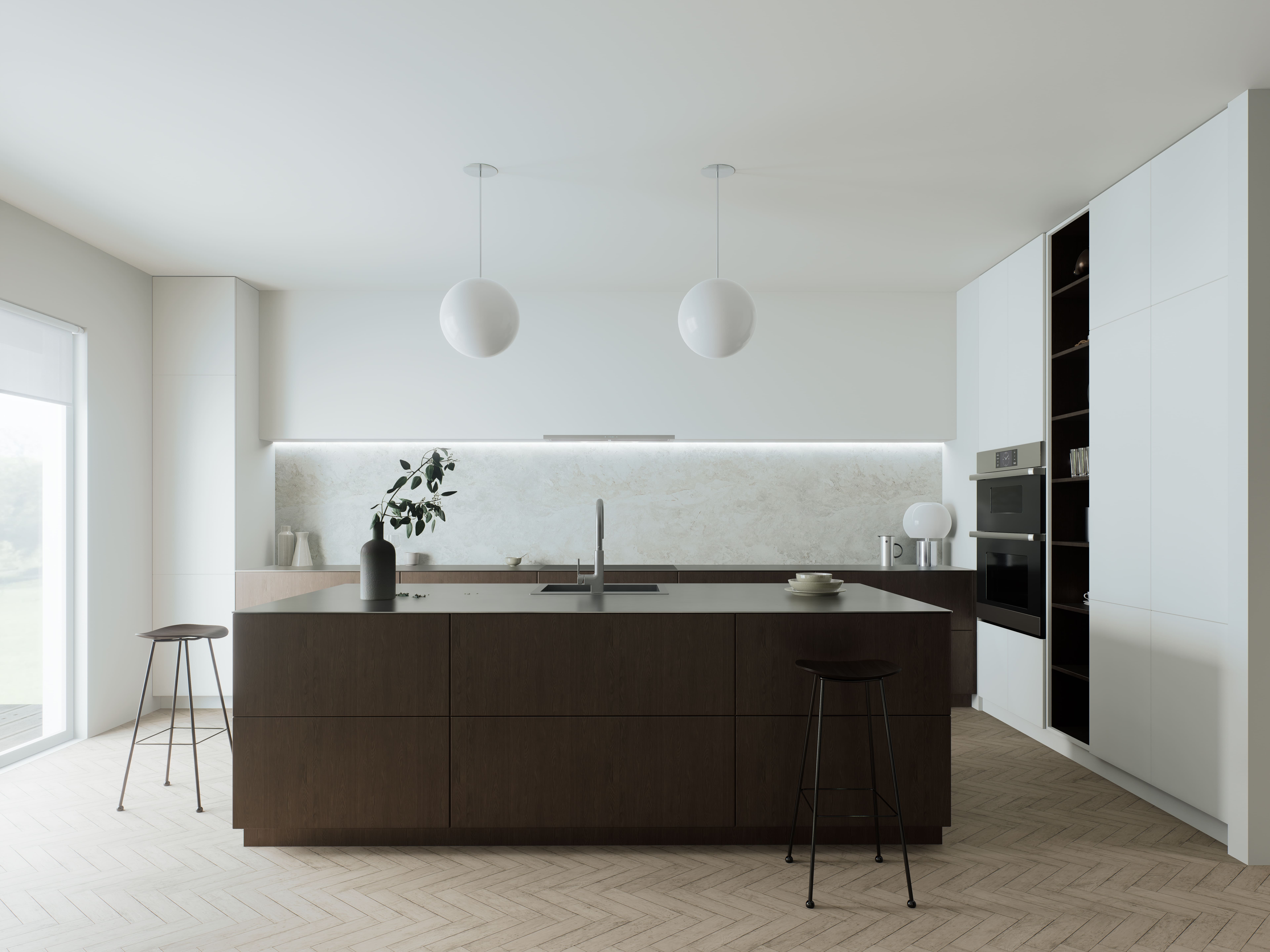 Cuisine contemporaine à Nice : conception sur-mesure & fourniture matériaux haut de gamme