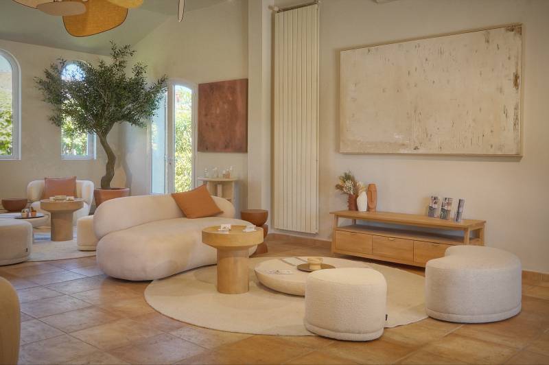 Salon haut de gamme par un architecte d'intérieur, Saint Paul de Vence