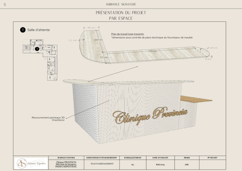 Banque d'accueil sur mesure