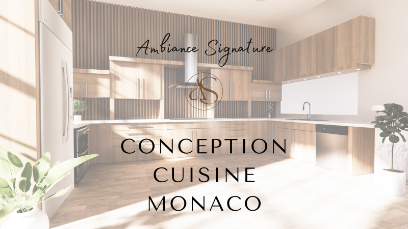 Accompagnement sur la conception sur mesure d'une cuisine haut de gamme et contemporaine par un architecte d'intérieur à Monaco